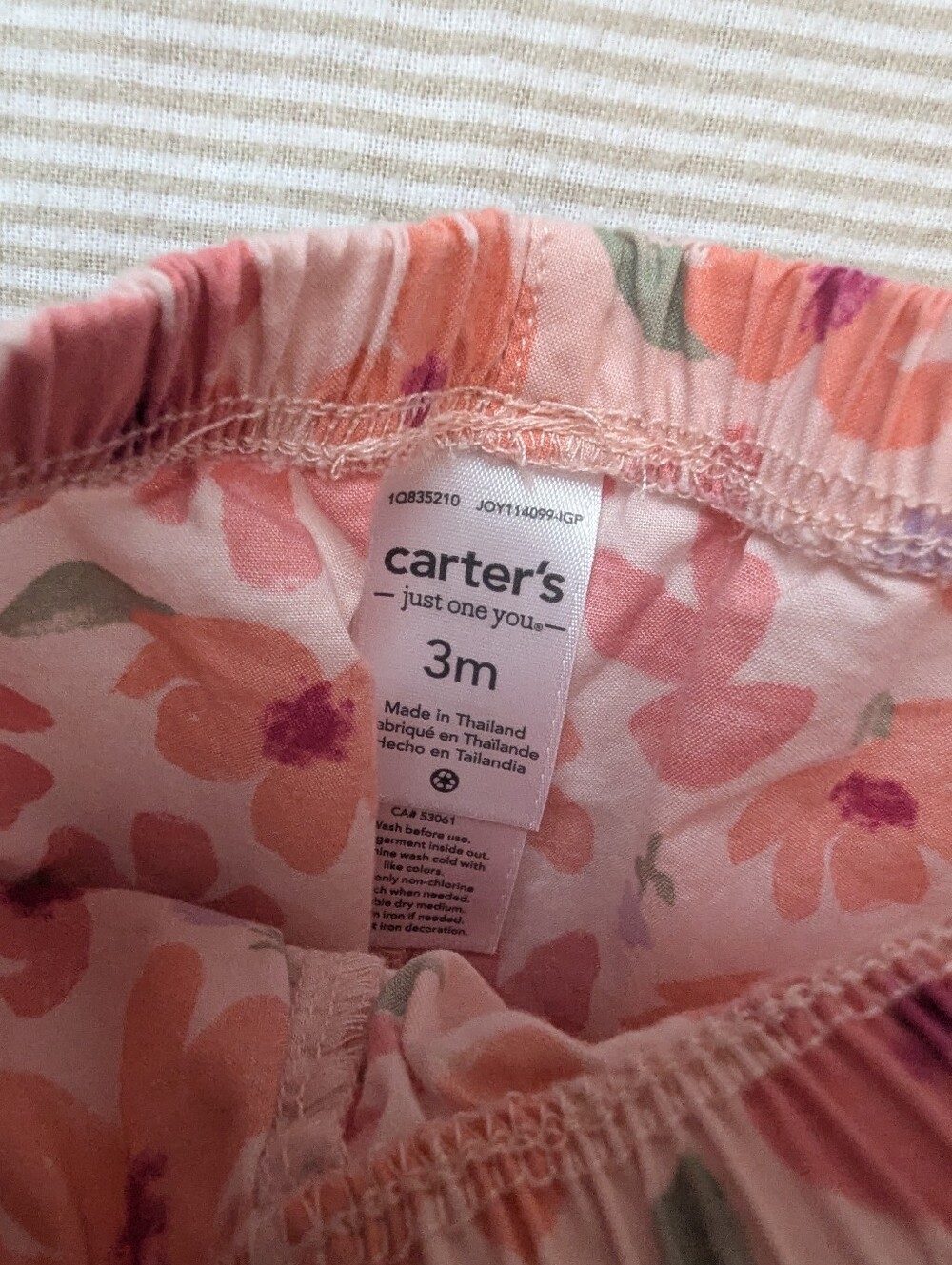 Floral Cotton Baby Shorts - Picture 2 of 6